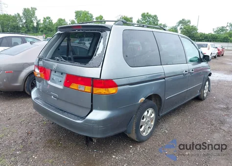 2002 Honda Odyssey Ex-L из США, поврежденный, VIN 5FNRL18972B030348